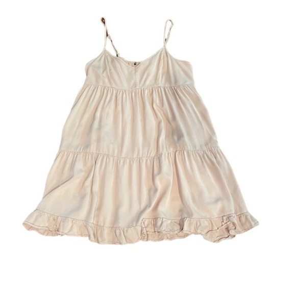 American Eagle blush nude pink spaghetti strap baby doll tunic top size small - Picture 9 of 9